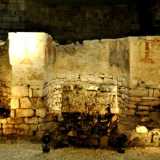 Qui sotto, a tre metri di profondit�, � ancora visibile il pavimento di una domus romana del I secolo d.C., sulla quale nel X secolo fu poi costruita una chiesa bizantina probabilmente intitolata a San Gregorio de Falconibus